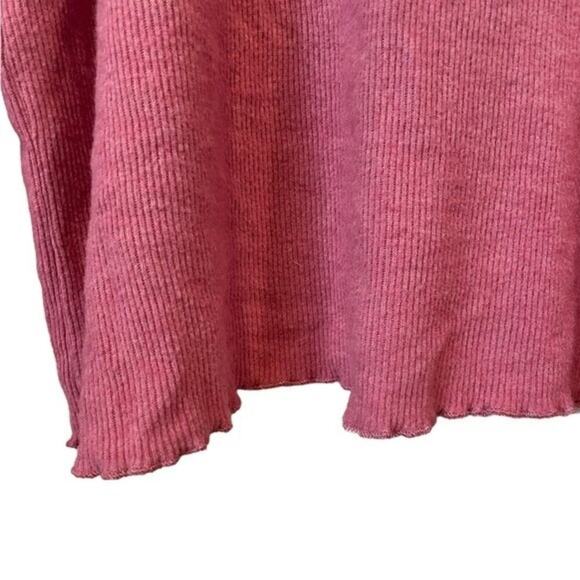 BB DAKOTA Pink Ribbed Lounge Sweater EUC Size Large $45 MSRP - Picture 4 of 9